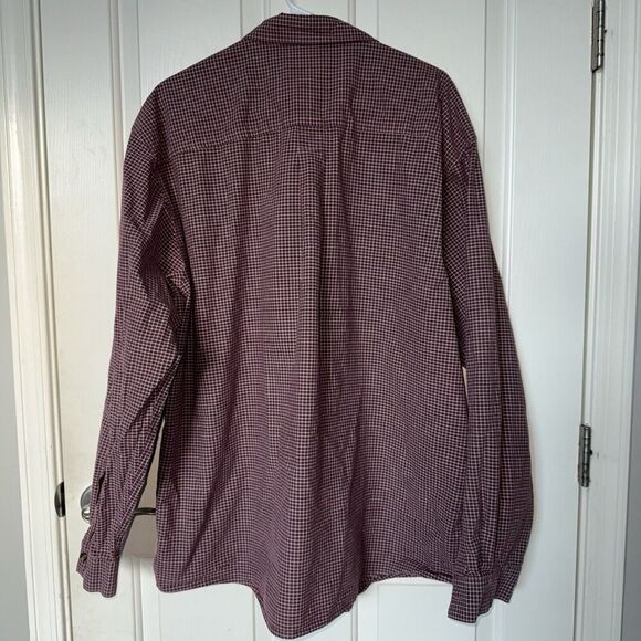 Royal Robbins Red Plaid Long Sleeve Button Up Men’s Shirt Size XXL 100% Cotton - Picture 5 of 7